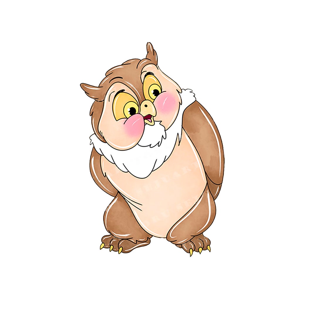 水彩フクロウ PNG バンドル、バンビフレンズデザイン（デジタル