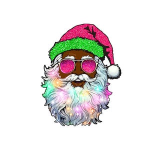 black santa png black sant bundle , christmas black santa png , retro black santa png 2024 black sant png , black santra with glasses png