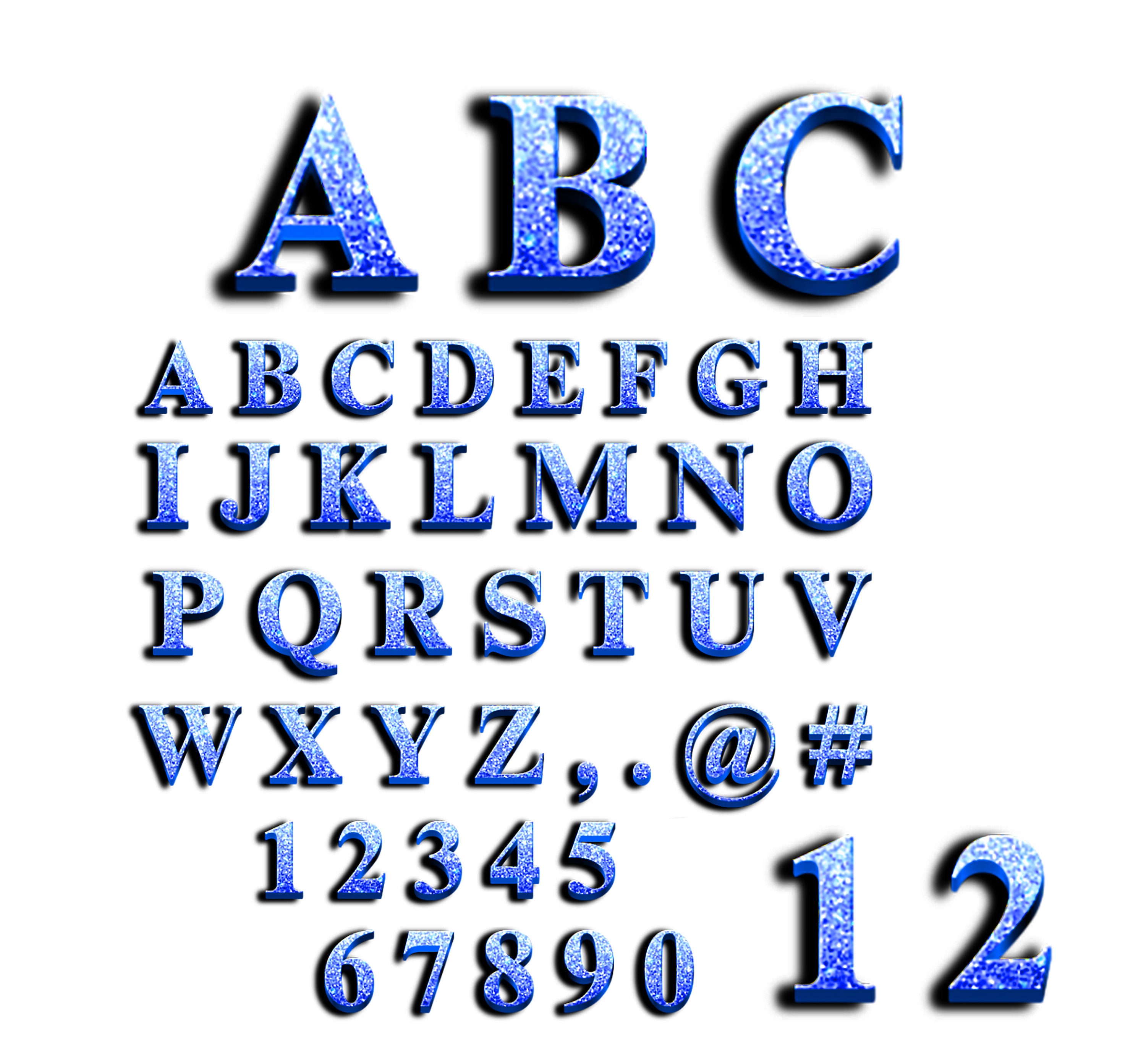 blue glitter alphabet png , blue alphabet png luxury blue alphabet fonts png bundle sublimation , digital download bundle for all family