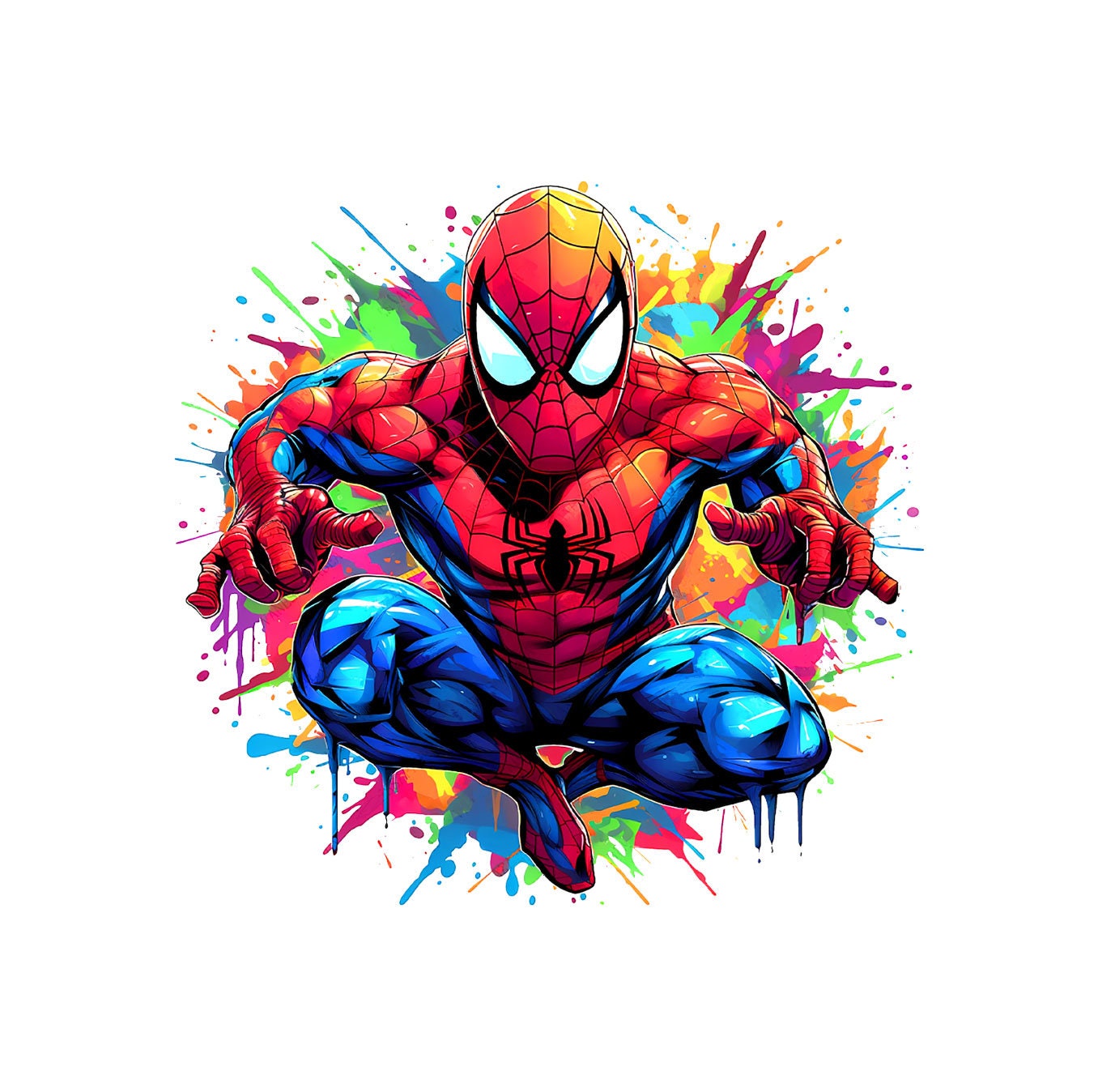 Spiderman Clipart , Spiderman Watercolor Design, Bundle Spiderman Png