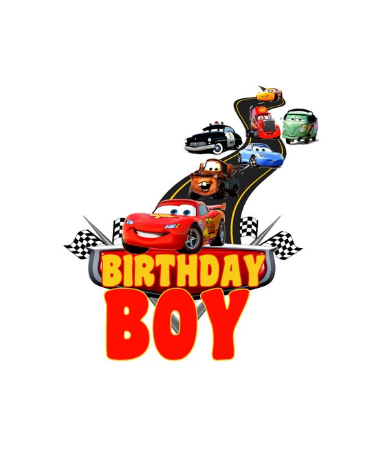 Cars Birthday Boy PNG Bundle, Customizable Super Car Clipart
