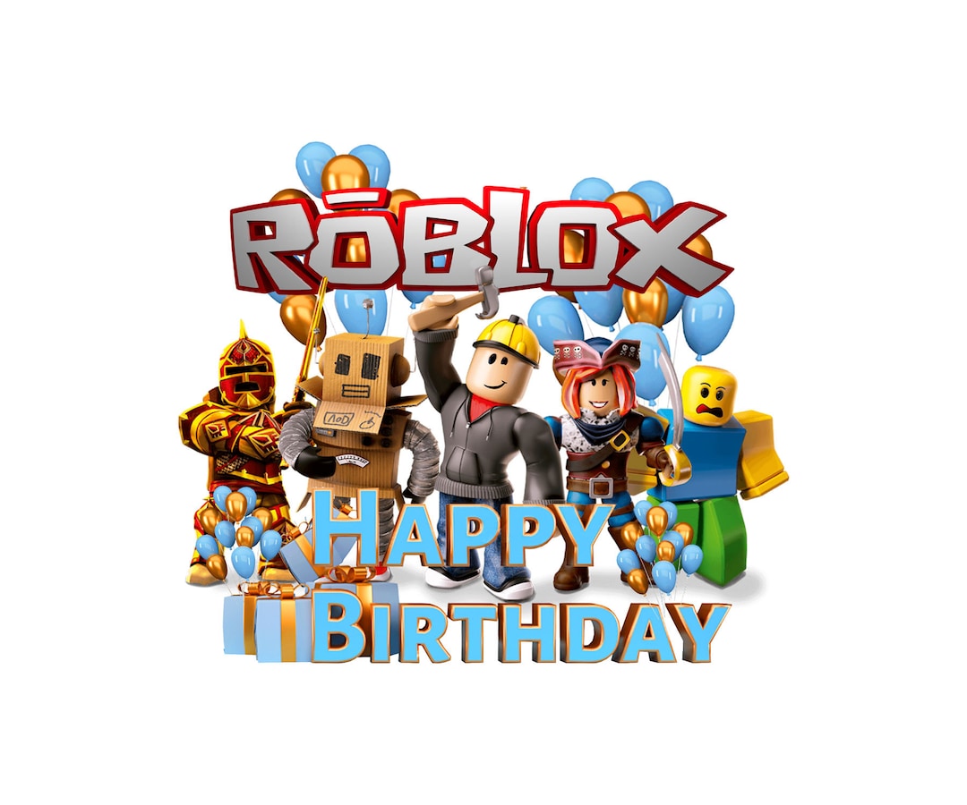 Roblox Birthday PNG Bundle: Boy & Girl Designs (digital Download) - Etsy