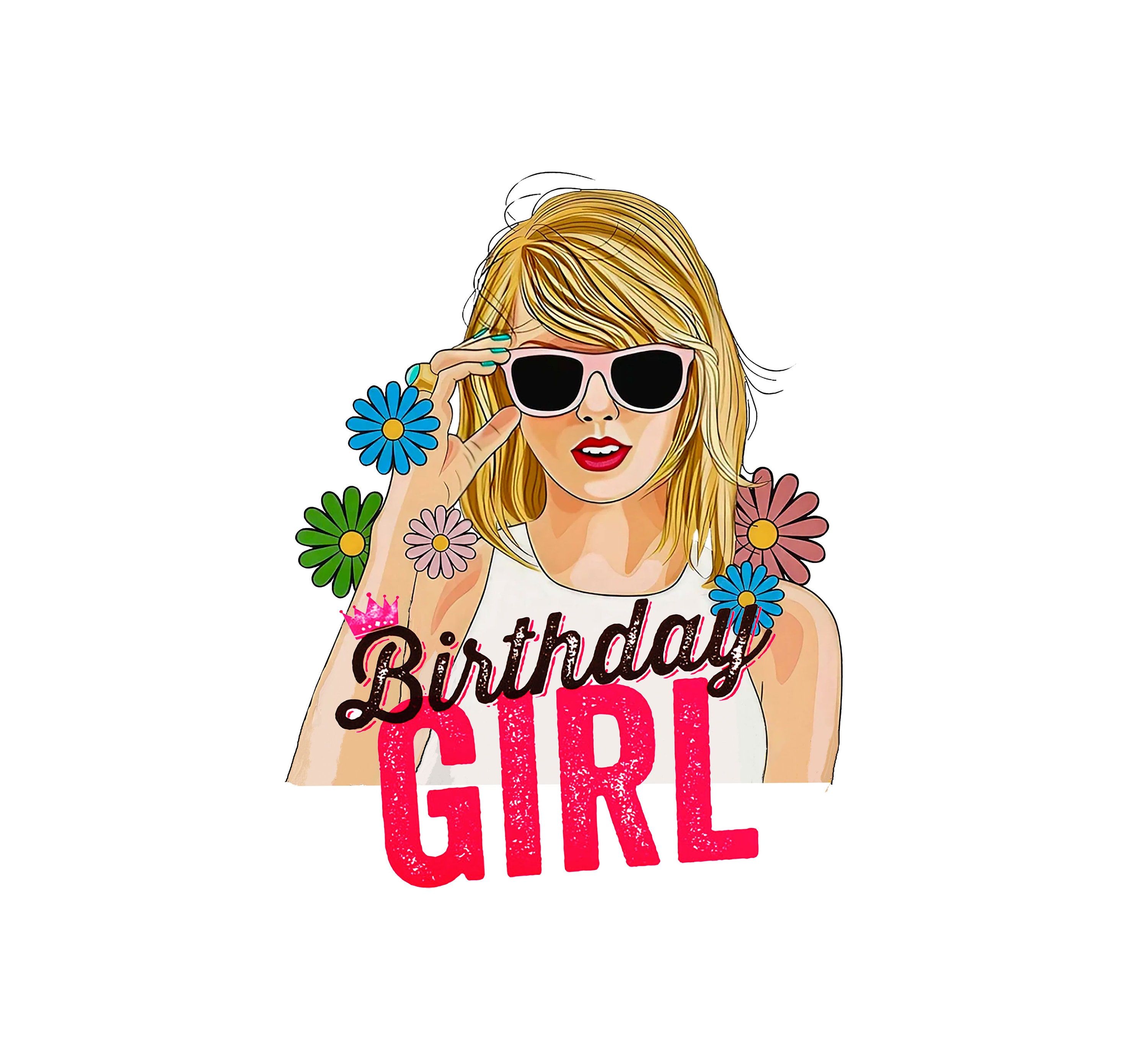 Happy Birthday Taylor Swift Png , Taylor Birthday Girl Png Bundle 4 Designs for Fans , Taylor