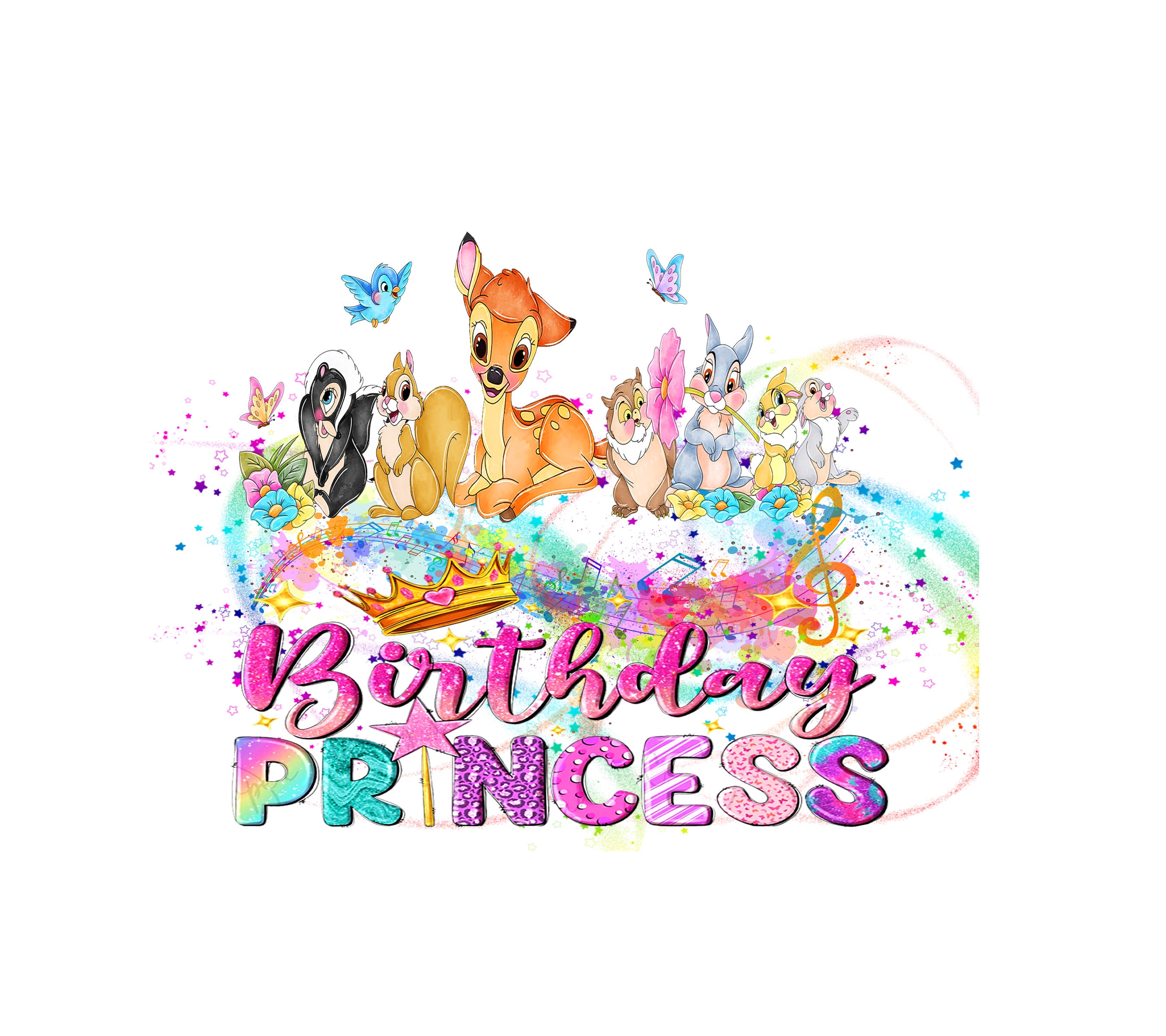 Bambi Birthday Png Bambi Birthday Svg M Bambi and Friends Png Bambi