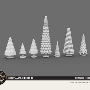 1:12 Weihnachtsbaum Dekor B6 Puppenhaus Miniatur - 3D STL PRINT Datei Sofort Download