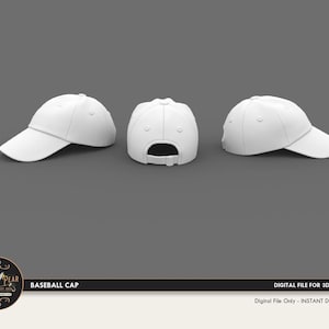 1:12 Baseball Cap Hut Puppenhaus Miniatur - 3D STL PRINT Datei Sofort Download