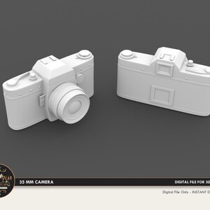 1:12 35 MM Camera  Dollhouse Miniature - 3D STL PRINT file Instant Download