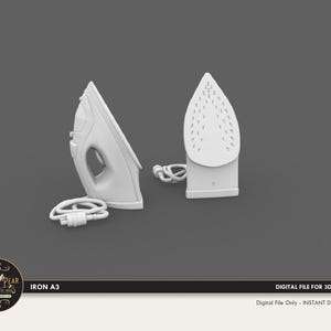 1:12 Iron A3 Dollhouse Miniature - 3D STL PRINT file Instant Download