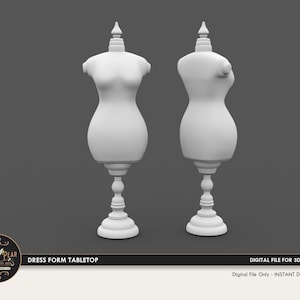 Manichino da tavolo in miniatura per casa delle bambole in scala 1:12 - File di stampa STL 3D scaricabile immediatamente