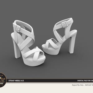 1:12 Strap Heels Basket Dollhouse Miniature - 3D STL PRINT file Instant Download