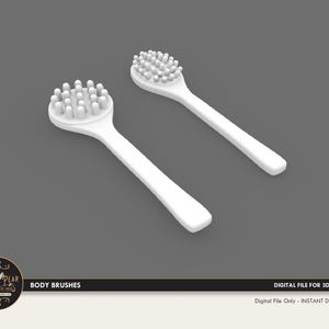 1:12 Body Brushes Dollhouse Miniature - 3D STL PRINT file Instant Download