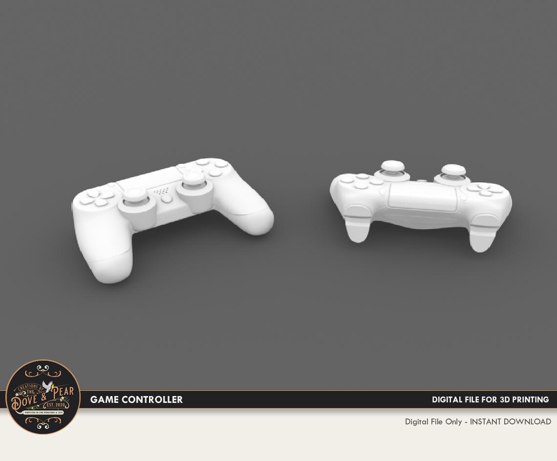 1:12 Game Controller Dollhouse Miniature - 3D STL PRINT file Instant Download