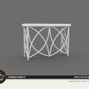 1:12 Console Table F4 Dollhouse Miniature - 3D STL PRINT file Instant Download