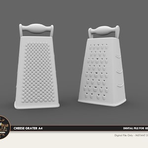 1:12 Käsereibe A4 Puppenhaus Miniatur - 3D STL PRINT Datei Instant Download