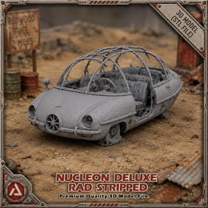 Cazarrecompensas de las Tierras Baldías - Miniatura postapocalíptica de 32 mm (Archivo STL) (Proxy para juegos de mesa estilo Grimdark/Fallout)