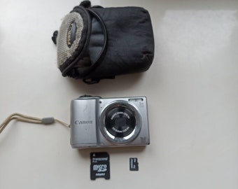 Canon Powershot A810 silver HD 16Mp 5x ZoomWORKing Case Memory CHEAP