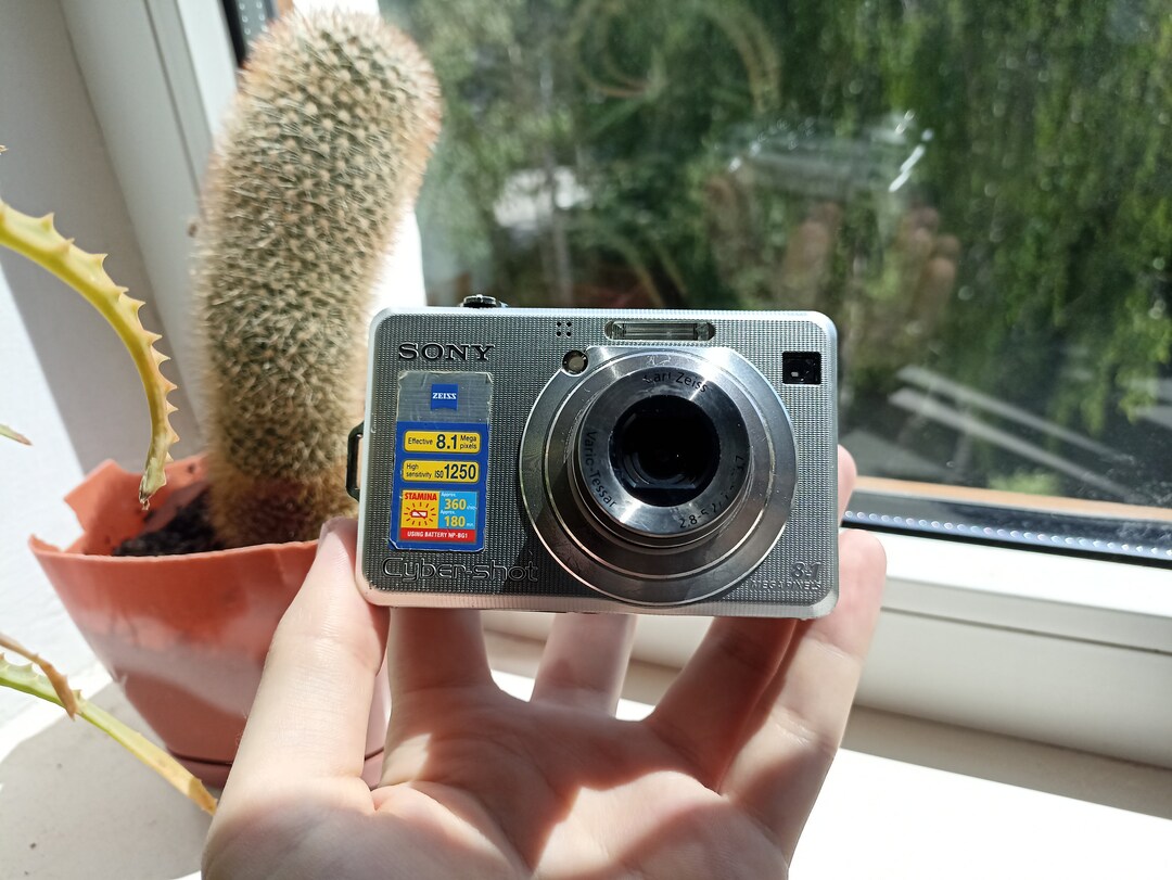 Sony Cybershot DSCW150 Silver 8.2MP Digital Compact Camera Working FULL Set Etsy