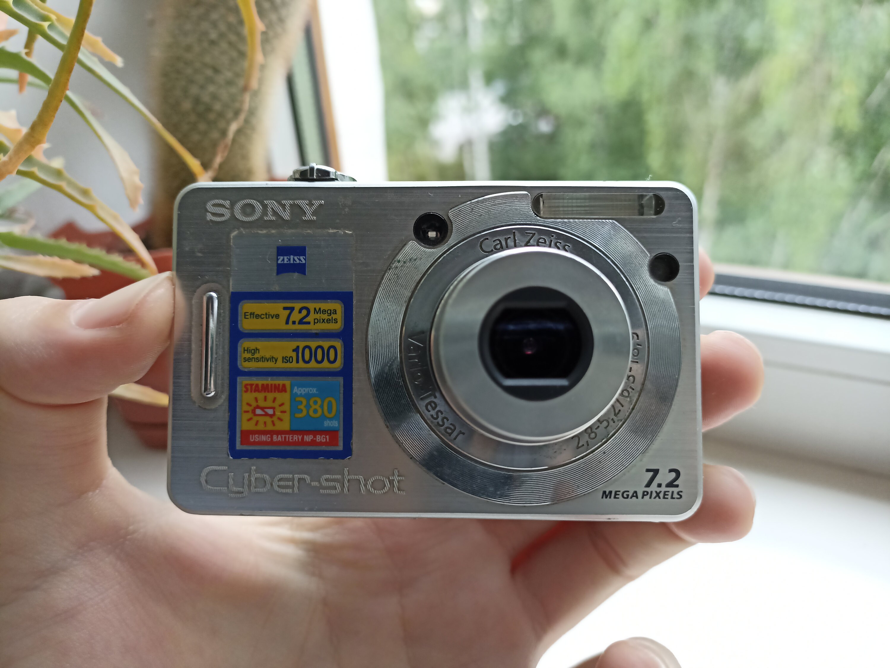 Sony Cyber-shot DSC-W55 Silver 7.2MP Digital Compact Camera 