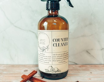 Natural Counter Cleaner | Natural Cleaners | Organic Counter Spray | Nontoxic Cleaner | Pet Friendly | Non-Toxic Counter Spray | Organic