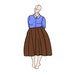 Blueprint Vintage Skirt-Waist 26 to 30