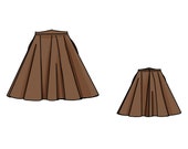 Plus Size Pattern for Full Vintage Fifties Style Skirt, Size 28