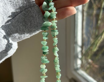 Aventurine phone charm, healing crystals phone charm chain, beaded phone strap