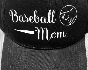 Baseball mom hat custom