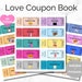 Printable Love Coupon Book for Him/her, Date Ideas, Editable Canva ...
