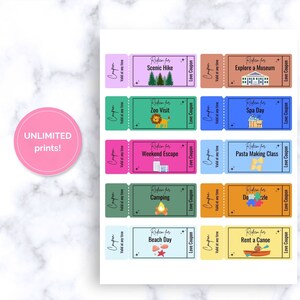 Printable Love Coupon Book for Him/her, Date Ideas, Editable Canva Digital Template, Romantic ...