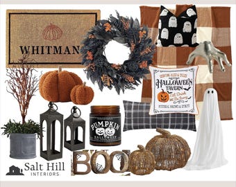 Halloween Home Decor Moodboard: Interior Design (Instant Download)