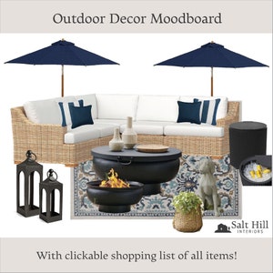 Moodboard/Diseño de interiores/Diseño de exteriores/Servicios de diseño de interiores/Ayuda de diseño/Diseño electrónico/Descarga instantánea/Decoración de exteriores