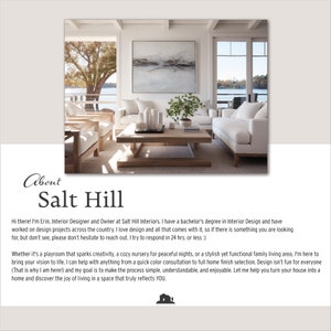 The Salt Hill Interiors shop on Etsy is owned by Erin who has a degree in Interior Design and has worked on design jobs across the country.