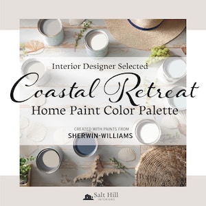 Sherwin Williams Coastal Paint Palette: Whole House Scheme (Digital Download)