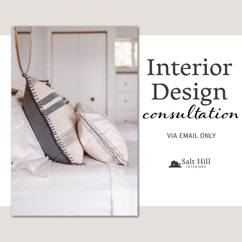 This Interior Design Consultation listing from Salt Hill Interiors on Etsy includes unlimited communication with your designer via email while we work through your project.