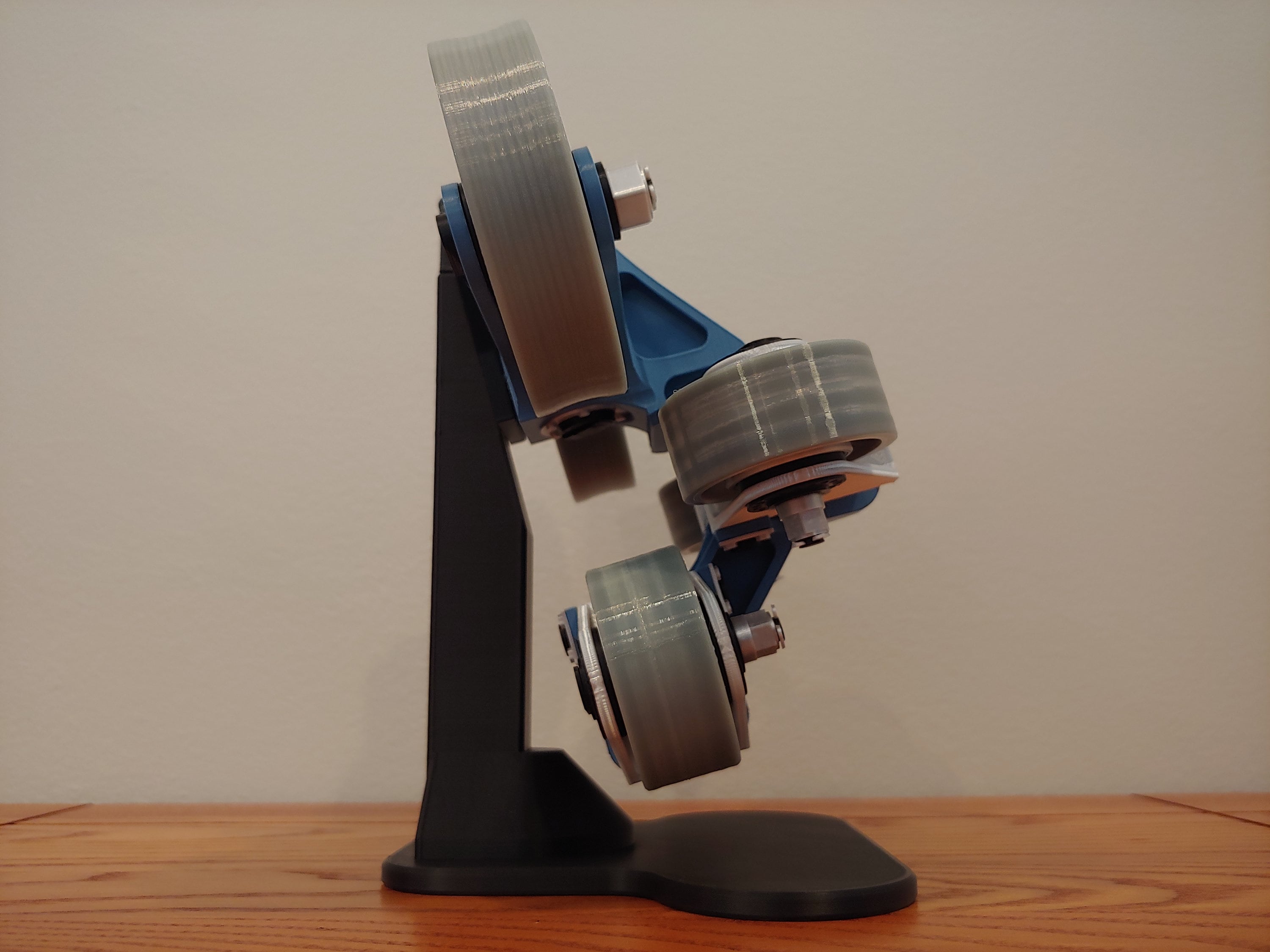 Skyrush Roller Coaster Wheel Assembly With Display Stand 3D Printed Etsy