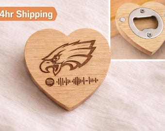 Holz Flaschenöffner mit Music Code | Gravierte Bar Decor | Man Höhle Fan Geschenk