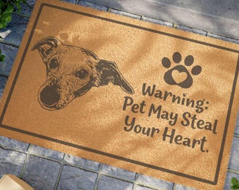 Personalisierte Haustier Foto Fußmatte, Individuelle Willkommensmatte, Hunde Katzen Teppich