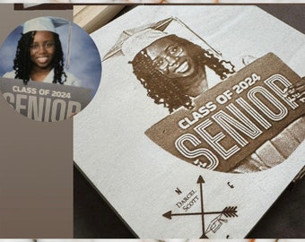 Personalized Engraved Graduation Photo Keepsake Box
