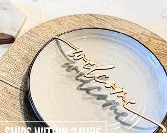 Benutzerdefinierte Cut-Out Holz Essteller Schilder - Personalisieren Sie Ihr Esserlebnis!