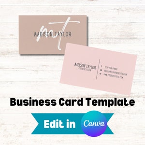 Editable Business Cards, DIY Business Card Template Design, Waxing Business Cards, Esthetician, Salon Business Cards, Premade Business Card