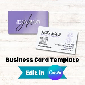 Editable Business Cards, DIY Business Card Template Design, Waxing Business Cards, Esthetician, Salon Business Cards, Premade Business Card