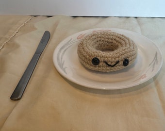 Crochet Bagel Plushie