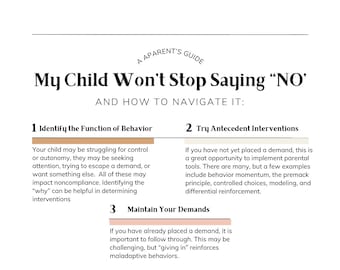 子育て管理スキル: 「NO」と非服従への対処