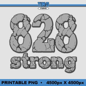 828 Strong Western North Carolina Printable PNG Sticker Shirt Instant Digital Download