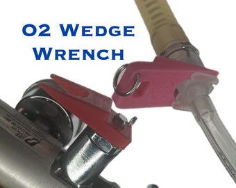 O2 Wedge Wrench (Nurse, Paramedic, EMT, Respiratory, Healthcare)