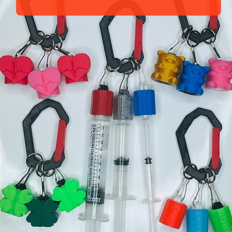 💖Free Personalization 💖🎁Buy 2 FREE SHIPPING🎁Med Clip 3 Pack syringe holder (nurse, paramedic, EMT, healthcare)