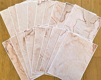 18 kaffeefarbene Papiere, knitterfrei, Junk Journal Steampunk vintage braun digital download
