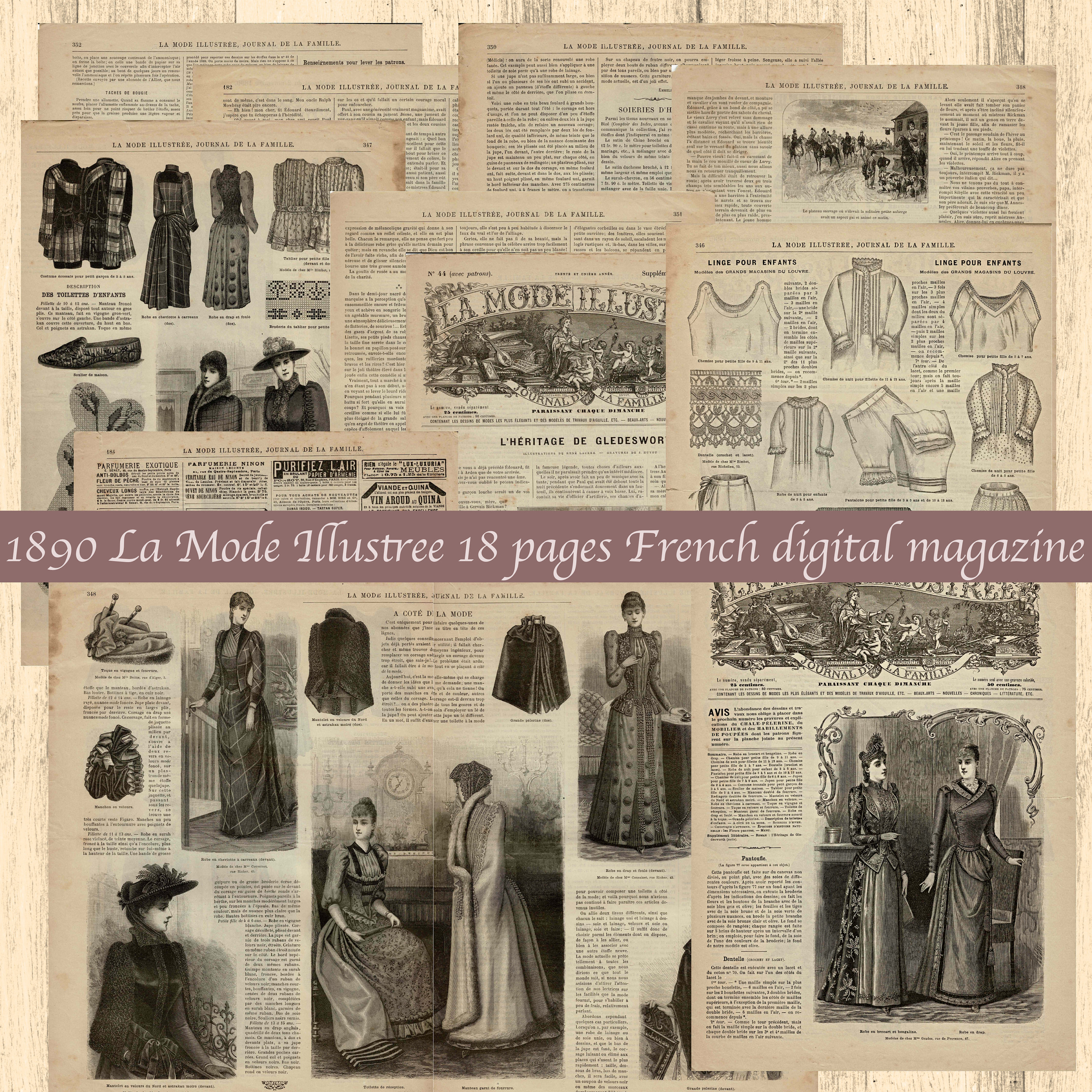 La Mode Illustrée 60冊 La Mode Illustree - Etsy