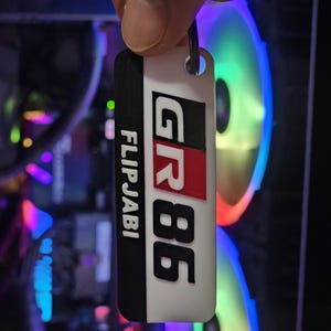 GR 86 Custom Badge Keychain