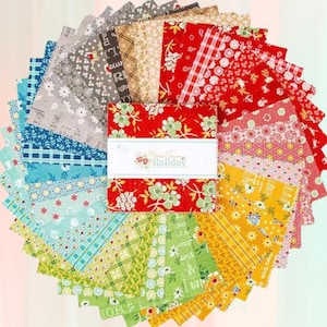 Lori Holt Home Town Holiday - 5&quot; Stacker - 42 pcs -by Lori Holt- for  Riley Blake